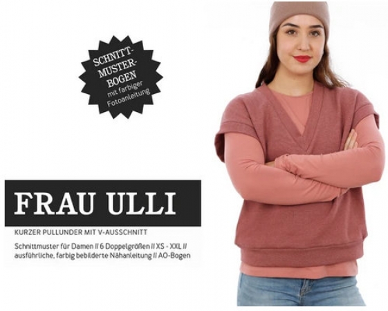 FRAU ULLI • Pullunder mit V-Ausschnitt, PAPIERSCHNITT